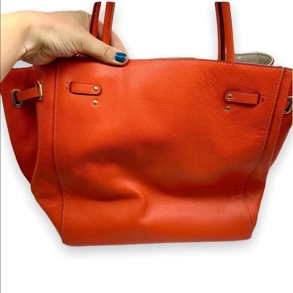 NWOT Coach Refined Pebbled Leather Turnlock Tie Tote - Picture 9 of 14